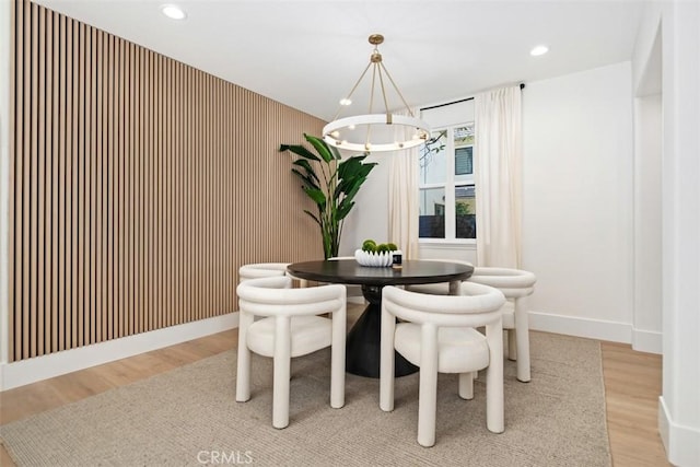 15 Cavaillon, Newport Coast, CA 92657 - dining room featuring a chandelier, light wood finished floors, and recessed lighting