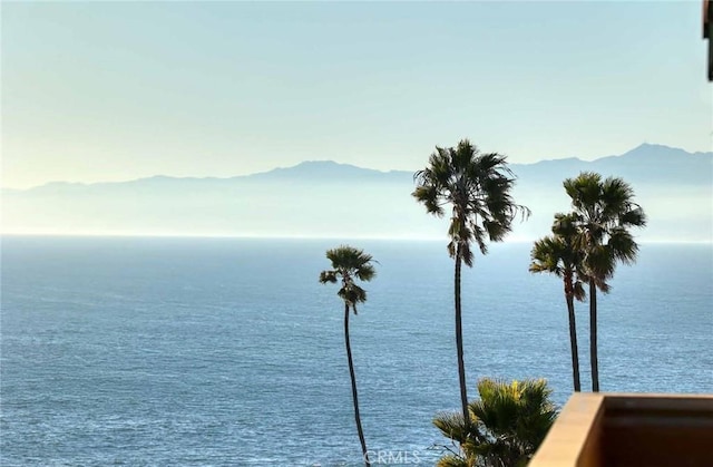 water view featuring a mountain view