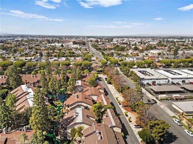 aerial view featuring a residential view