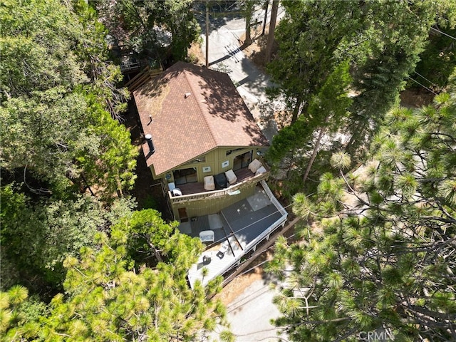 534 Dover Ct, Lake Arrowhead, CA 92352 - aerial view of property and surrounding area