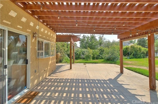 view of patio / terrace with a pergola