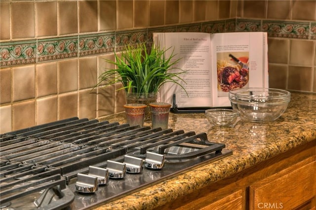 room details with gas cooktop