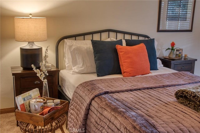 bedroom with carpet flooring