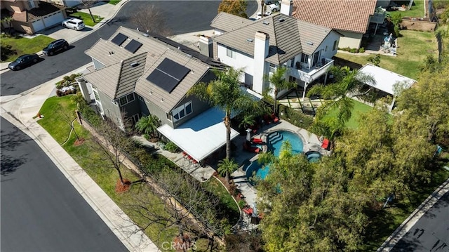 bird's eye view featuring a residential view