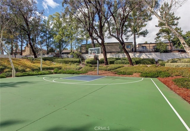 view of sport court with community basketball court