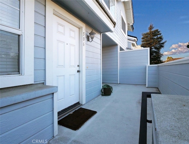 view of property entrance