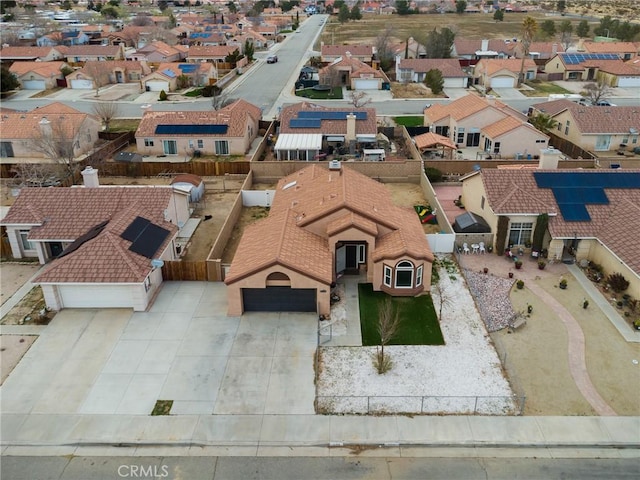 drone / aerial view featuring a residential view