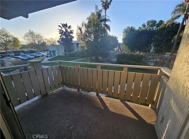 view of balcony