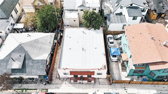 bird's eye view featuring a residential view