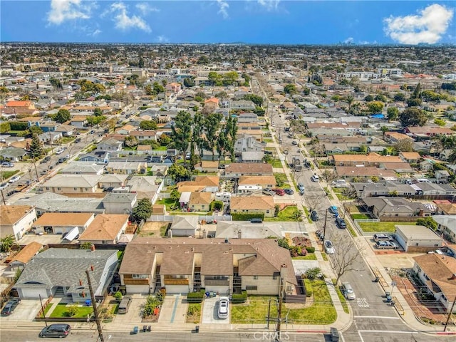 drone / aerial view featuring a residential view