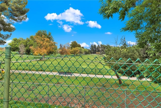 view of community featuring a lawn