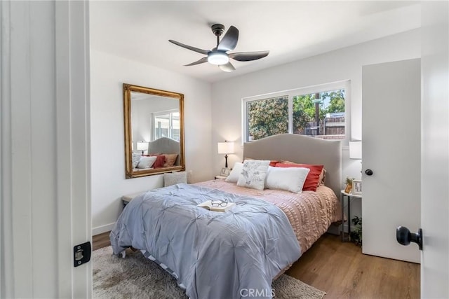 19436 Chaparral St, Rialto, CA 92376 - bedroom featuring wood finished floors and a ceiling fan