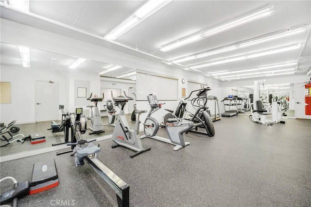 view of gym
