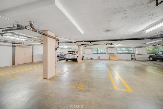 view of parking deck