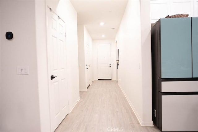 30981 Alister Ln, Winchester, CA 92596 - corridor featuring baseboards, recessed lighting, and light wood-style floors