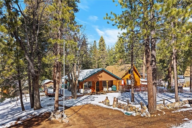 view of rustic home