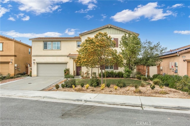 1007 Violet Ct, Calimesa, CA 92320 - view of front of house featuring concrete driveway, stucco siding, and a garage