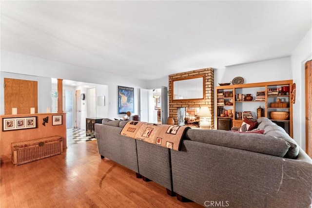 living area with wood finished floors and a wealth of natural light