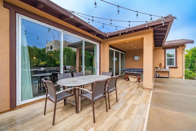 view of patio / terrace with outdoor dining area