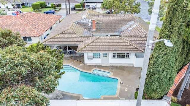 bird's eye view featuring a residential view