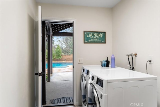 38680 Mesa Rd, Temecula, CA 92592 - laundry room featuring washer and clothes dryer