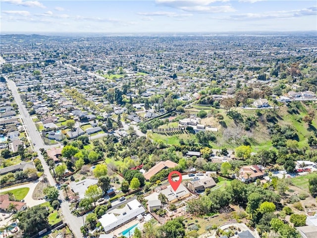 birds eye view of property featuring a residential view