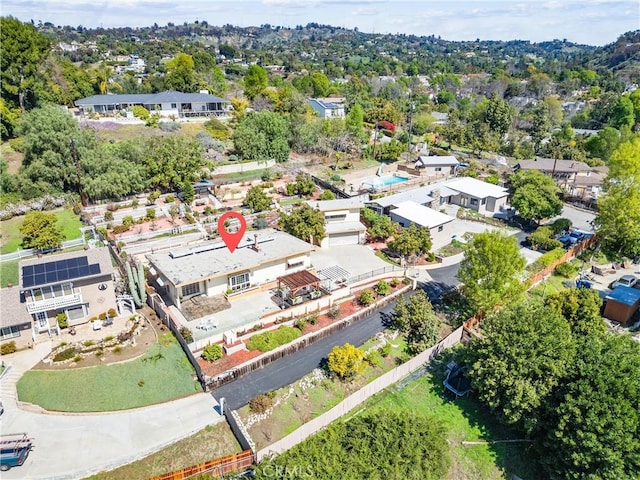 birds eye view of property featuring a residential view