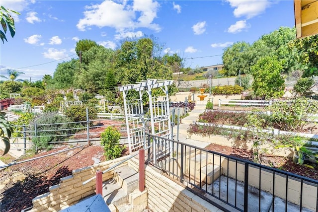 wooden deck featuring fence