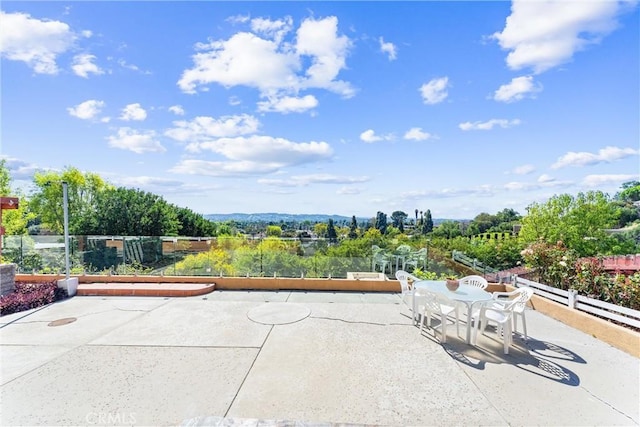 view of patio / terrace featuring outdoor dining area