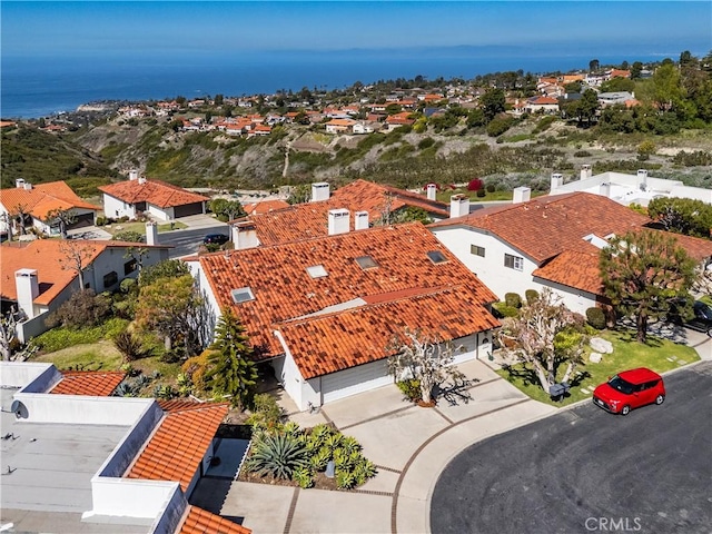 bird's eye view with a residential view