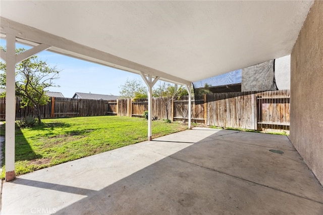 view of patio / terrace with a fenced backyard