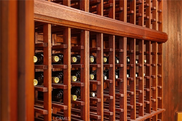 view of wine room