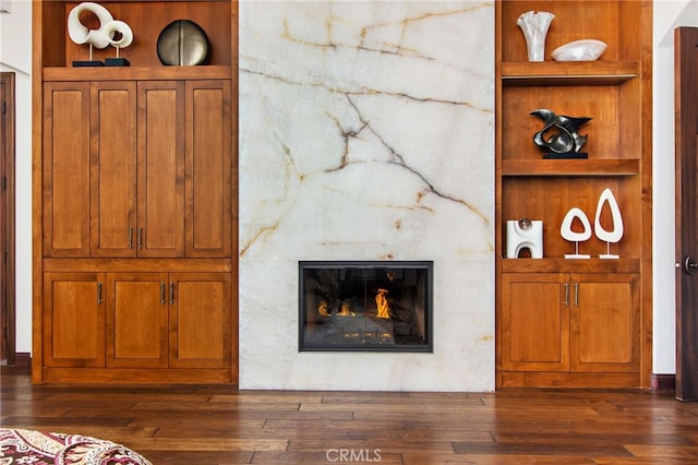 3221 Integrity Way, Fallbrook, CA 92028 - living room with hardwood / wood-style floors and a fireplace
