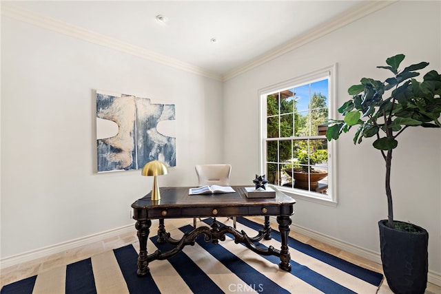 10 Corte Vizcaya, San Clemente, CA 92673 - office featuring baseboards and crown molding