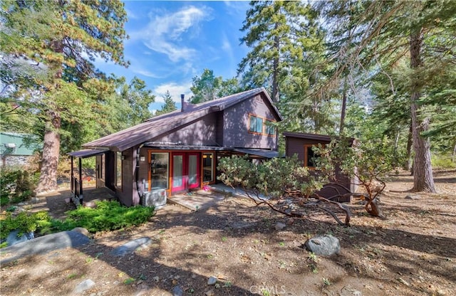 37751 Foxfield Rd, Angelus Oaks, CA 92305 - view of front of house featuring a chimney