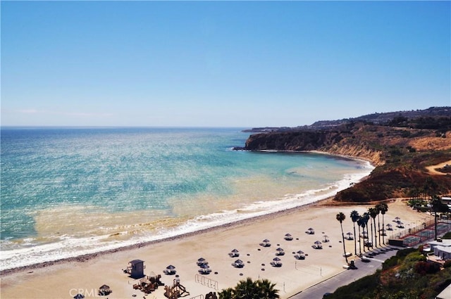 water view with a beach view