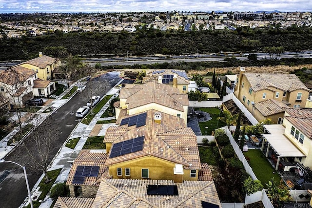 birds eye view of property featuring a residential view