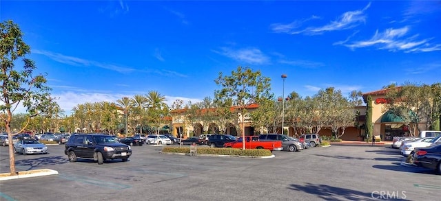 view of uncovered parking lot