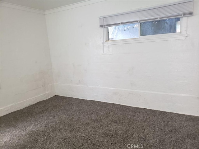 12998 Lakeshore Dr, Clearlake, CA 95422 - spare room featuring carpet floors and crown molding