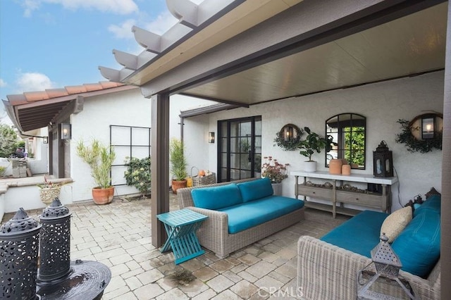 view of patio / terrace with outdoor lounge area