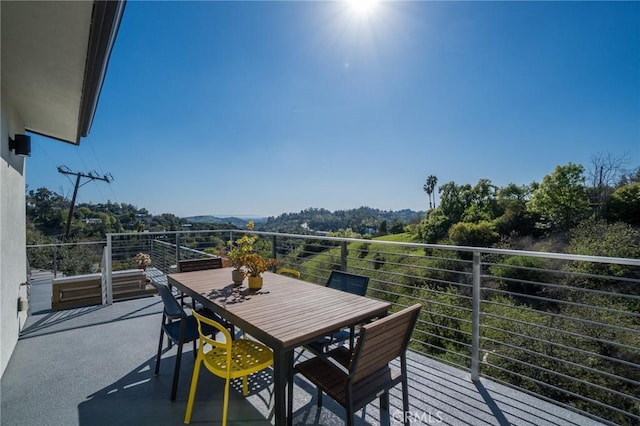 view of balcony