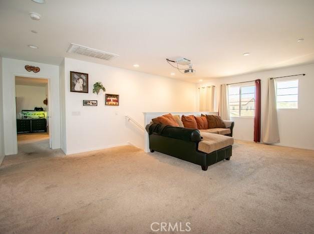 36626 Sevilla Way, Beaumont, CA 92223 - living room featuring light carpet and recessed lighting