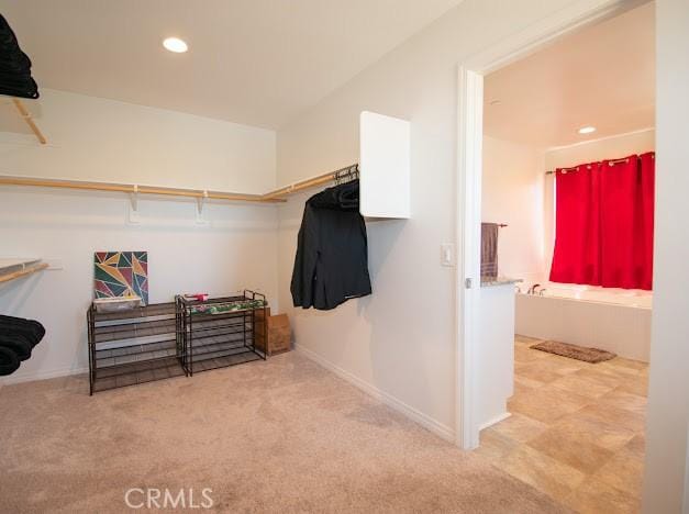 36626 Sevilla Way, Beaumont, CA 92223 - walk in closet featuring carpet flooring