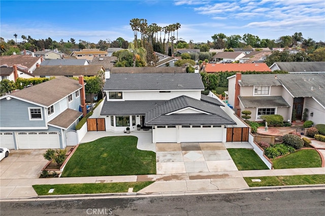 bird's eye view with a residential view