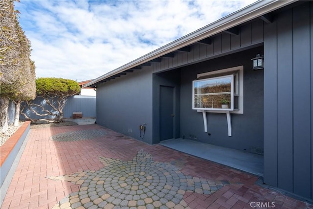 view of patio with fence