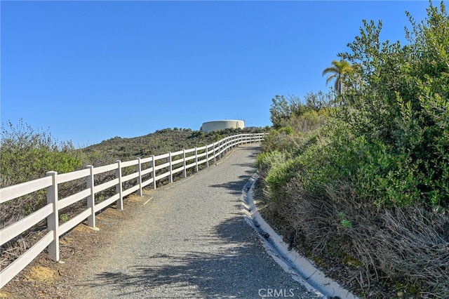 view of road