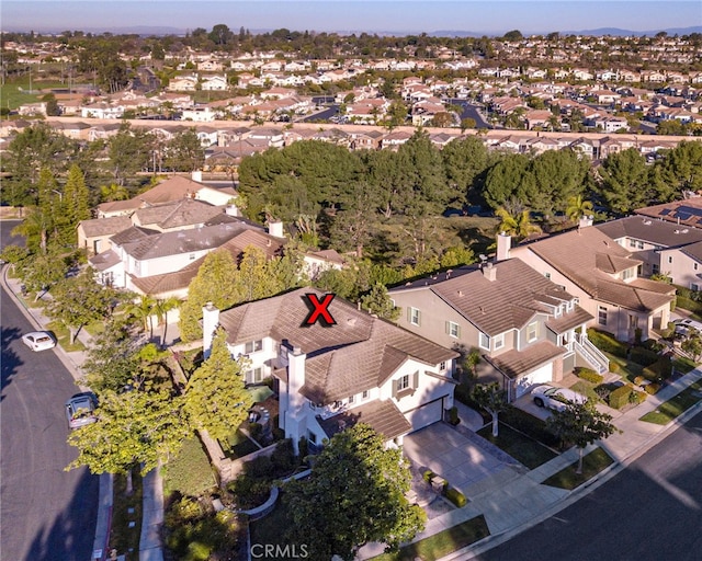 birds eye view of property featuring a residential view