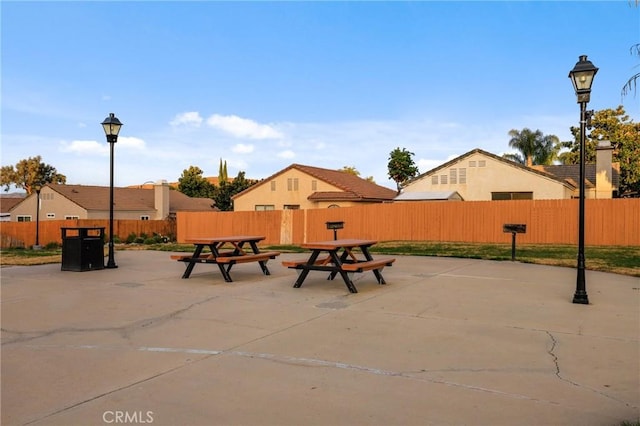 view of patio / terrace with fence