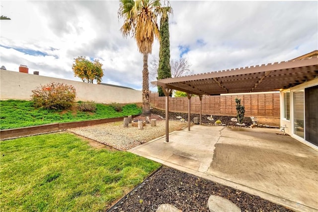 view of patio / terrace featuring a fenced backyard