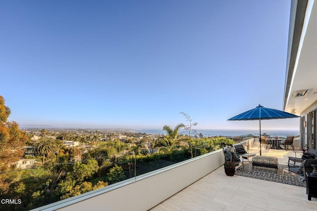 view of patio with outdoor dining area